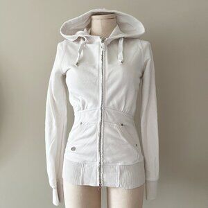 Rare Triple Five Soul White Hoodie Sweatshirt Womens Size Small